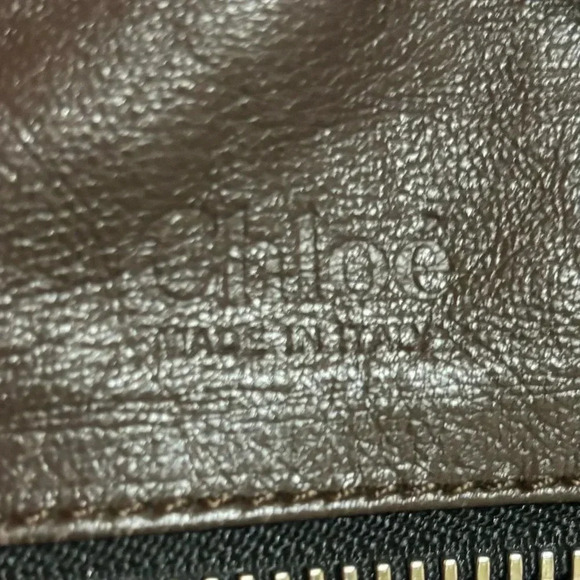 Chloe dark gray leather shoulder handbag - Picture 8 of 13